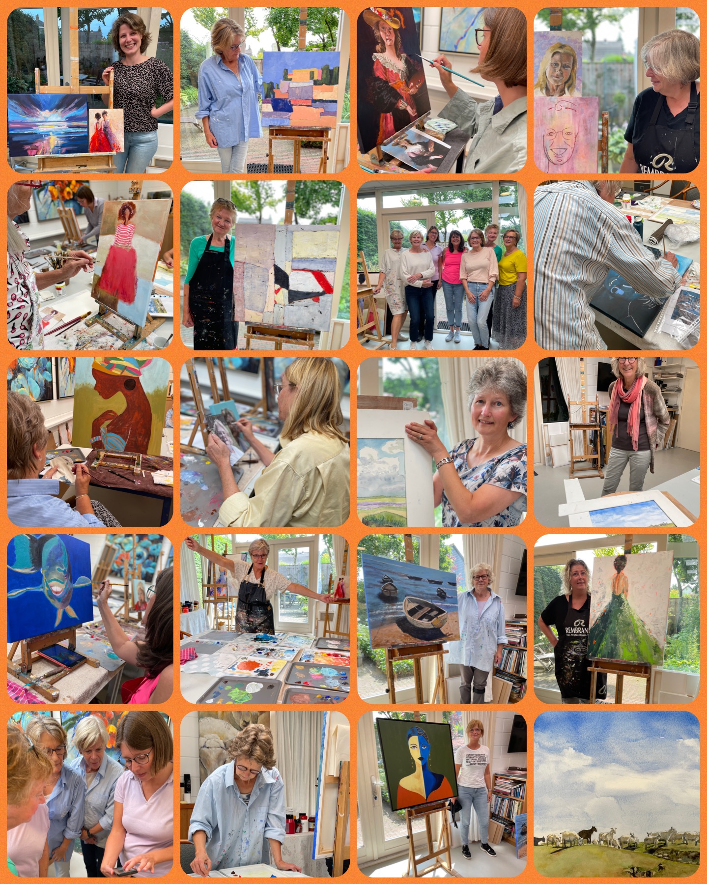 Collage zomerschildercursus 2023